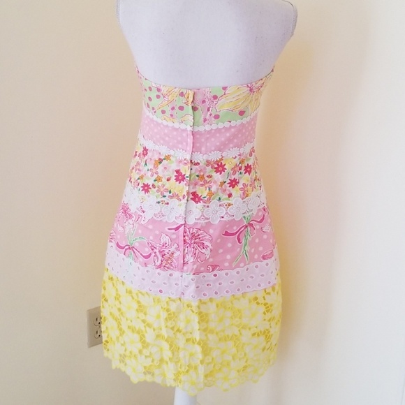 LILLY PULITZER Multi Printed Size 10 Dress - Picture 3 of 7